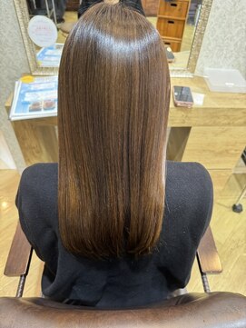 バランス ヴィヴィ(BALANCE vivi) 髪質改善カラー×艶ブラウンロング×髪質改善縮毛矯正