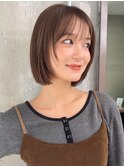 小顔似合わせカット顔まわりレイヤーボブ