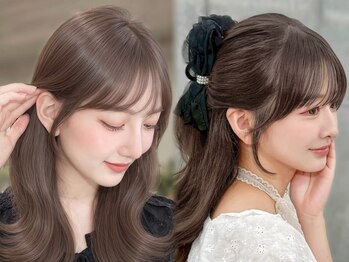 フォンズ(FONS)の写真/「上品」「大人可愛い」「さりげなく盛れる」＊１ミリ単位で調整するこだわりの顔周りカット/前髪カット