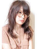 (銀座)艶カラーと計算されたミディアムヘア