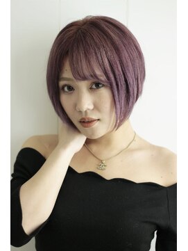 アンクス(anx) ハイトーン前下がりボブ