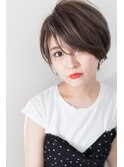 バング長め大人ショートスタイル