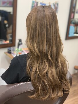 ニーナ ヴィジョン(NINA visioN) 透明感ハニーベージュ#透明感#札幌#ロングスタイル#ニーナ