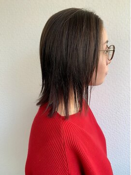 グリー ヘアープロデュース(Gree hair produce) 【Gree小川真由美】インナーカラー*シアーモーヴ*ミディアムボブ