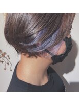 ヘアドゥーレディバグ 大和八木店(HAIR DO LADY BUG)&nbsp;イヤリングカラー×ライトパープル