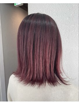 アジールヘア 所沢プロペ通り店(agir hair) ピンクバレイヤージュ