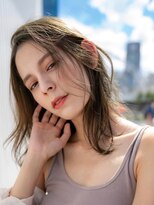 オースティン 流山おおたかの森(AUSTIN) 大人かわいい前髪セシルカットココアブラウンフリンジウェーブ