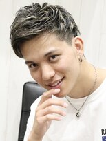 ヨシザワインク プレミアム 横浜 桜木町店(YOSHIZAWA Inc. PREMIUM)&nbsp;サマーメッシュツーブロック刈り上げ爽やかアップバングバーバー