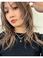 ステア メゾン(stir maison)&nbsp;【人気】レイヤー姫カットグレージュ/ケアブリーチ