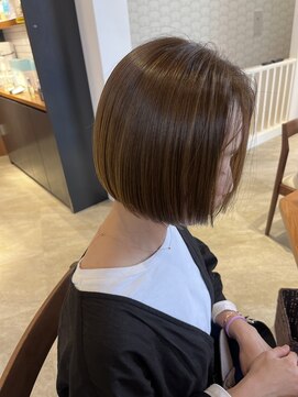 サラビューティーサイト 志免店(SARA Beauty Sight) 【あんstyle】大人ボブ＆ナチュラルベージュ！