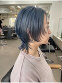 【中目黒】ショートウルフにブルーカラー☆