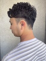 ラギッド 大野城店(RUGGED)&nbsp;刈り上げショート　スパイラルパーマ　束感スタイリング　30代