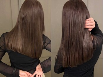 ファルファラ(farfara)の写真/透明感・艶感どちらも上質に叶えるトレンドのブラウンカラー,髪の毛が柔らかく見え色落ちまで美しさキープ