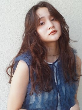 レジュアル(RESSUAL) メルティーカラーフェミニンロング似合わせウェーブミディアム