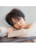 黒髪／ハンサムショート前髪なし 荻原圭介