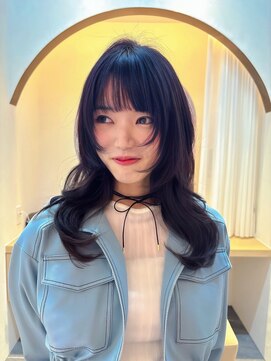 ポイントファイブバイソレイユ 小松店.5 by SOLEIL) ロング韓国風顔まわりカットくびれ巻きヘア