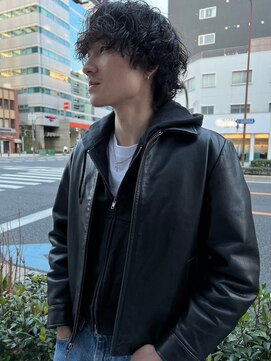 セントラル 三宮店(central) 男の色気 無造作スパイラルパーマフェザーパーマツイストパーマ