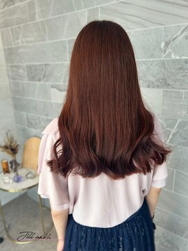 ジル アンク(Jill ankh) 《姫路　Jillankh》ピンクブラウン　髪質改善カラー　ロング