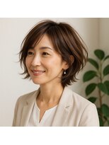 スープレックス ヘアーデザイン(SOUPREX HAIR DESIGN)&nbsp;大人のエアリーショートボブ　20代 30代 40代 50代 60代髪質改善