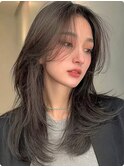 [金沢/ボブ/韓国/レイヤーカット/ブリーチなしカラー]