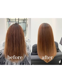 専門サロンでも使われてる業界最高峰の髪質改善縮毛矯正の薬剤を使用♪[錦糸町駅１分]