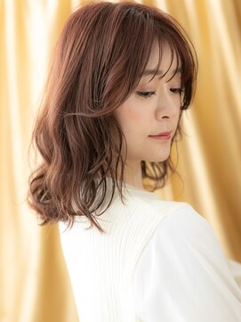 カバーヘア ブリス 大宮西口(COVER HAIR bliss) ボルドーカラープードルパーマ抜け感ミディアム317Z大宮30代40代