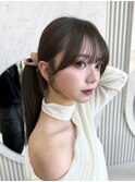 結んでも上品な顔まわり　結べるレイヤーカット