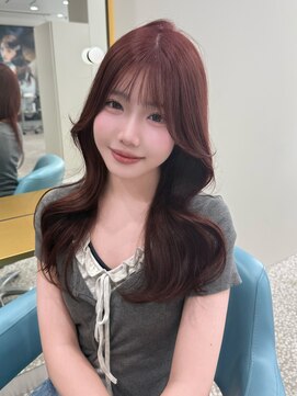 ボタン 熊本(VOTAN) 水光カラー/レイヤーカット/髪質改善/中明度/韓国ヨシンモリ