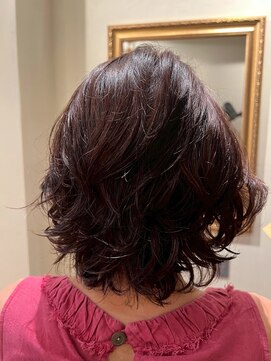 ヘアー クランチ(HAIR CRUNCH) ゆるふわパーマ＋ステップボーンカット/エンジェリックケア