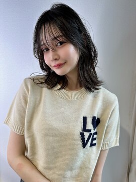 ボヌール 川西(Bonheur) 【BANMIKUこだわりカット】くびれんミディアムレイヤー/川西宝塚