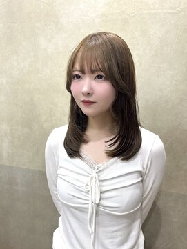 びゃんびゃん 江端店 レイヤー/ワンホンレイヤー/イメチェン/ミルクティーブロンド/