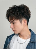 渋谷メンズパーマルーズショートアクティブショートツイスパ緩め