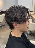 サーフカールパーマテーパーフェードシャドウパーマルーズパーマ