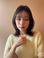ブラウヘアアンドケア(care)&nbsp;ミディアムレイヤー×シースルーバング