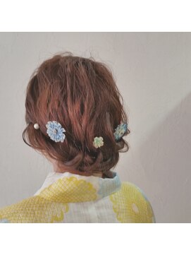 ネオリーブチノ 登戸店(Neolive cino) 【neolive cino 登戸】お祭り ラフ編み込みアレンジ