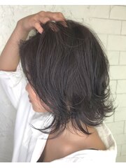 2019春Style人気♪暗髪だけど透明感あるピンクグレージュ