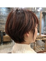 パース(PARS) 小顔くびれナチュラルショートボブ＋ハイライト【PARS内山祐志】