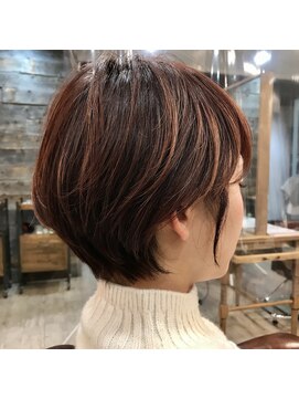 パース(PARS) 小顔くびれナチュラルショートボブ＋ハイライト【PARS内山祐志】