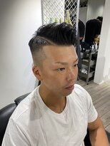 ドルクス 日本橋(Dorcus)&nbsp;東京barber日本橋フェードラフセットサイドパートスタイル