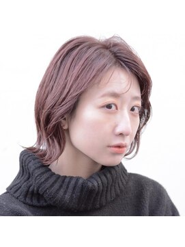 ドルセ(Dulce) 【Dulce】外はね×前髪パーマ×ピンク