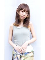 マウロア(MAULOA) 【MAULOA】無造作ウルフ ポイントカラー くびれミディ