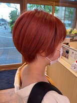 エメ バイ ヘアーポケット(aimer by hair pocket) *+aimerが叶える...襟足スッキリショート×ピンクベージュ*