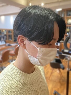 オーガニックマインド 坂戸 鶴ヶ島(organic+mind) スーツ短髪ツーブロック束感モテる黒髪シークレットパーマ流行