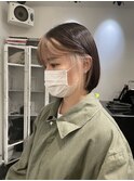 ＊ハッシュカットグレージュデザインカラーツートンカラー