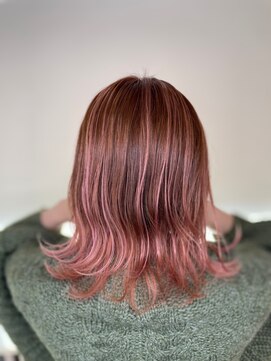 アイズ 本厚木(AIZU) バレイヤージュ/コーラルピンク