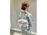 <電話予約のみ>浴衣着付け+簡単ヘアアレンジ￥7700
