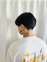 サクラ(SAKURA) メンズ/ツーブロック/刈り上げ/センター分け/地毛風カラー