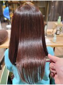 髪質改善カラー『暗く沈んだ髪を明るく魅せるオレンジブラウン』