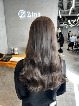 ジーナ 池袋(Zina) オリーブグレージュ/ブリーチなし