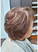 デジタルパーマのミディアムスタイル